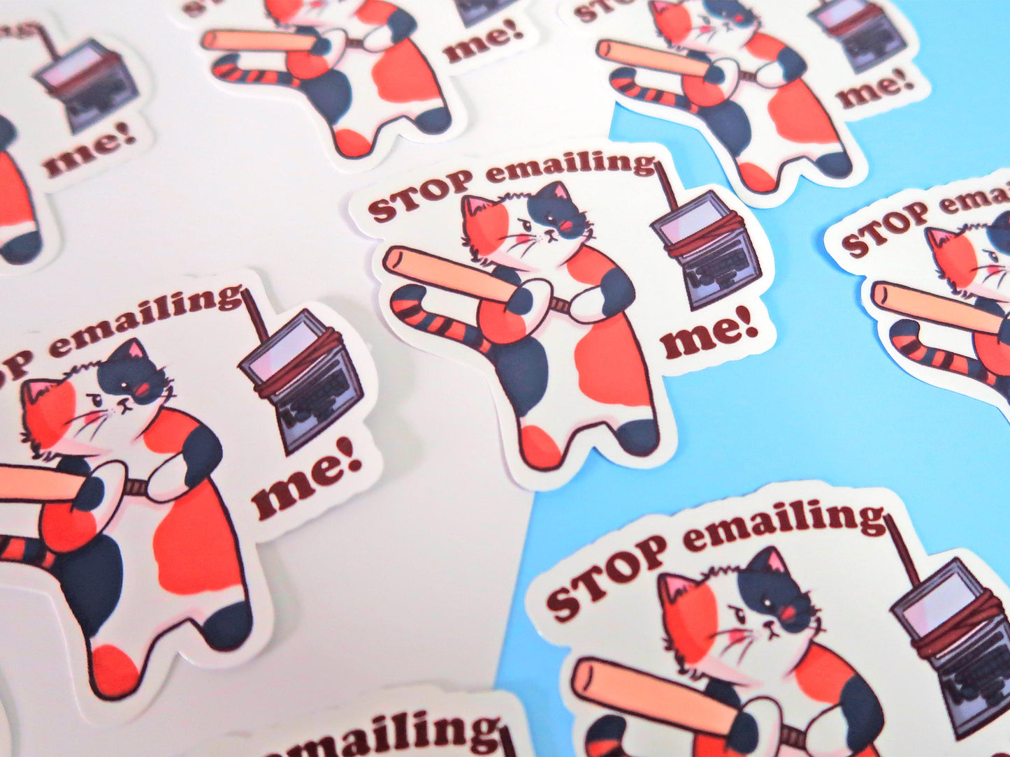 Stop Emailing Me Sticker
