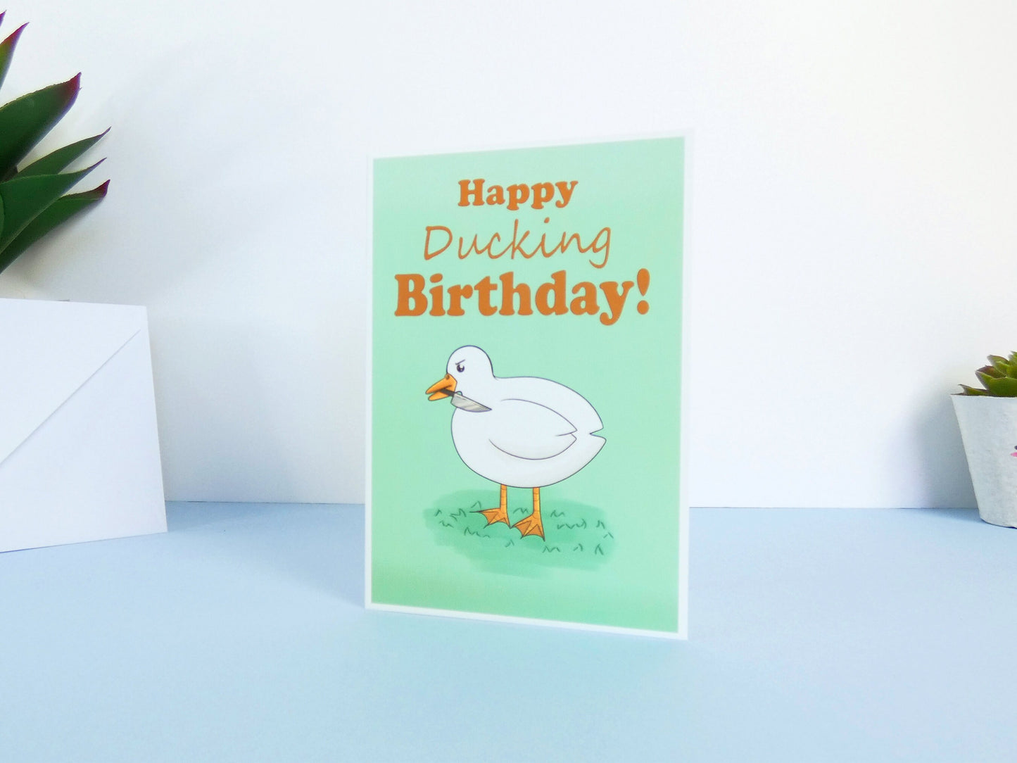Funny Duck Birthday Card