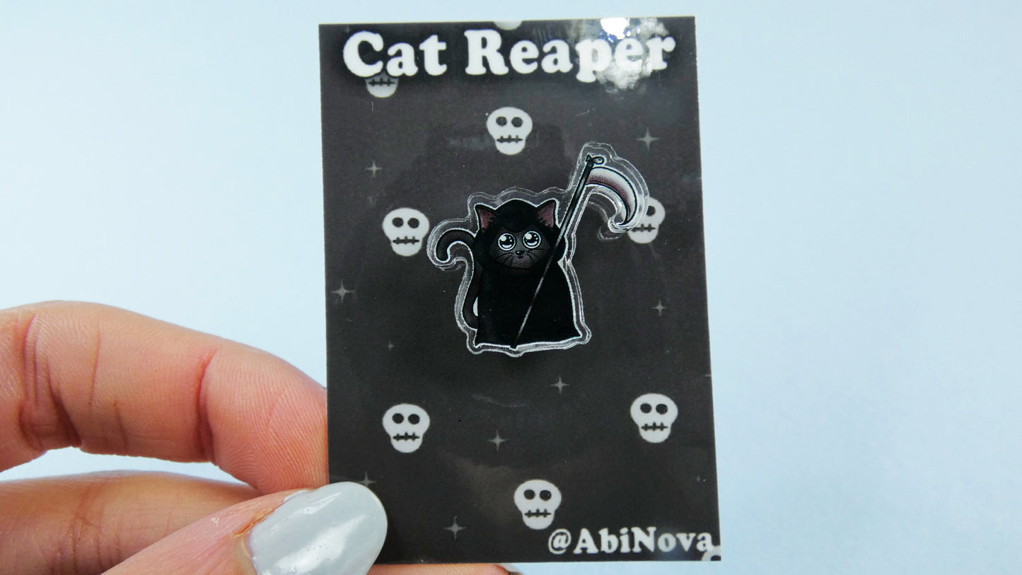 Cat Reaper Acrylic Pin