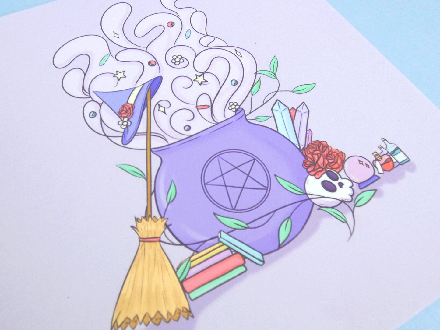 Pastel Witch Art Print
