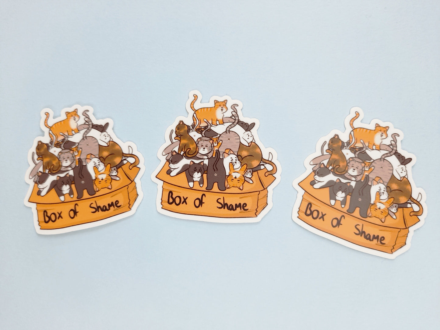 Cat Box Of Shame Sticker
