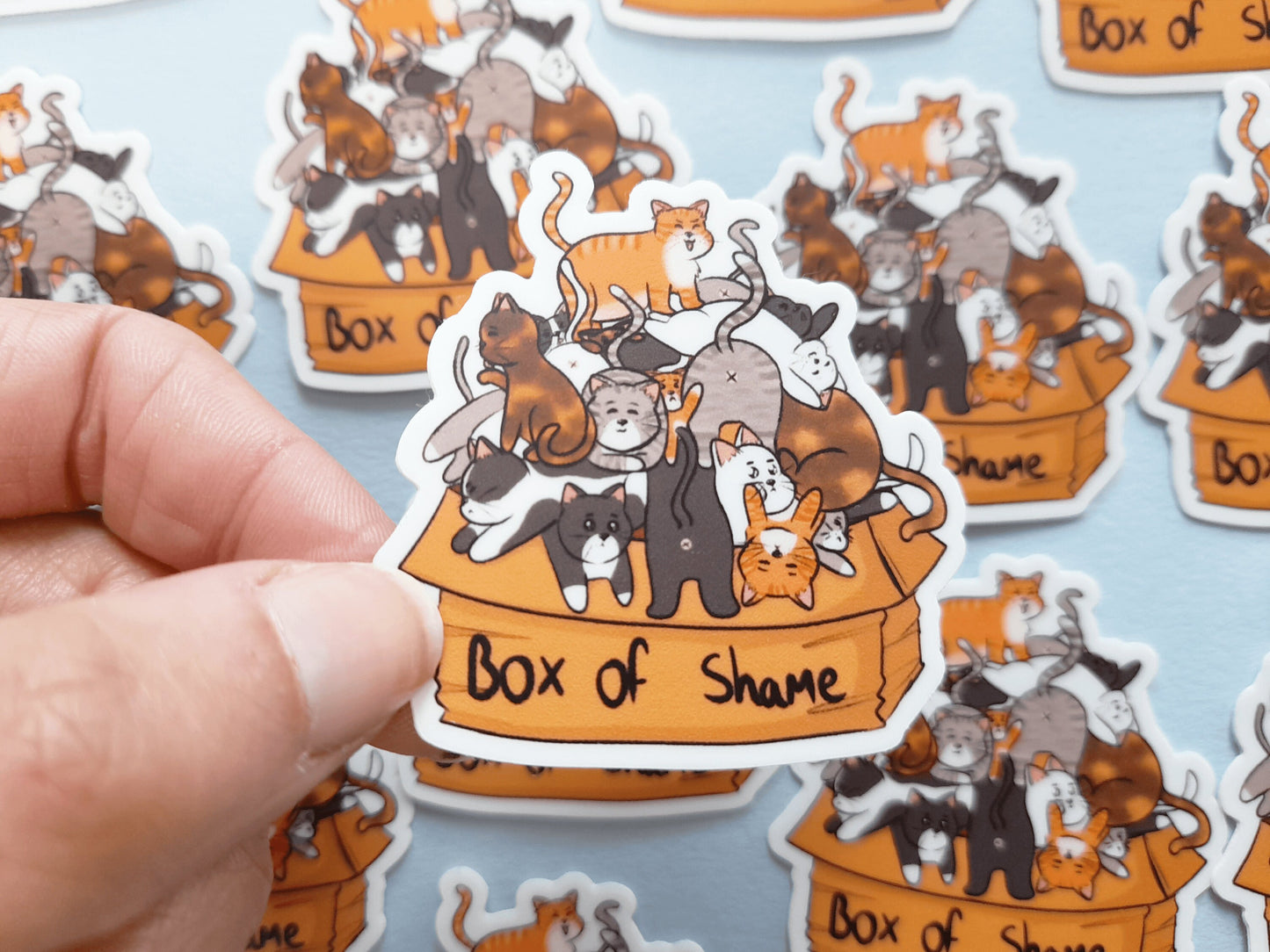 Cat Box Of Shame Sticker