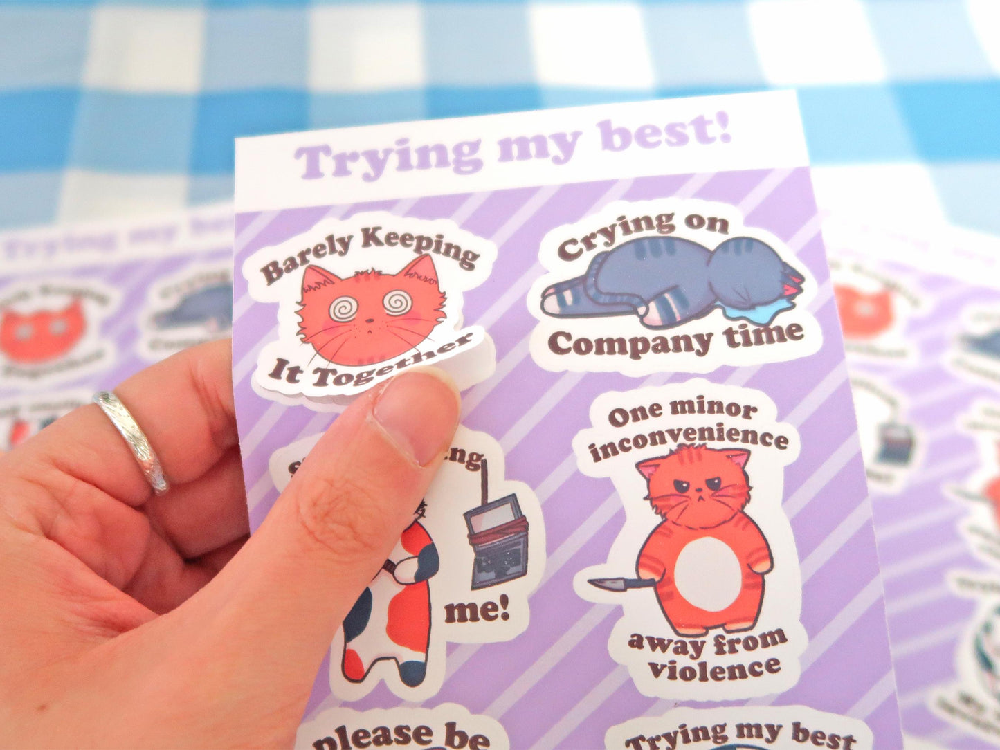Trying My Best Sticker Sheets