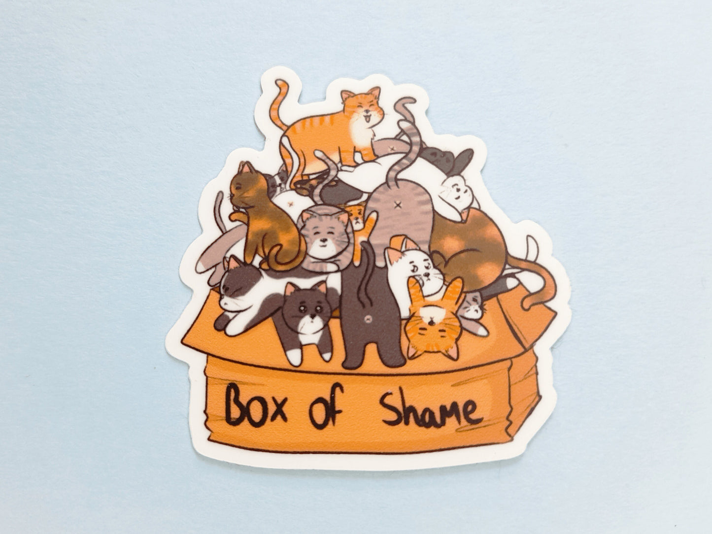 Cat Box Of Shame Sticker