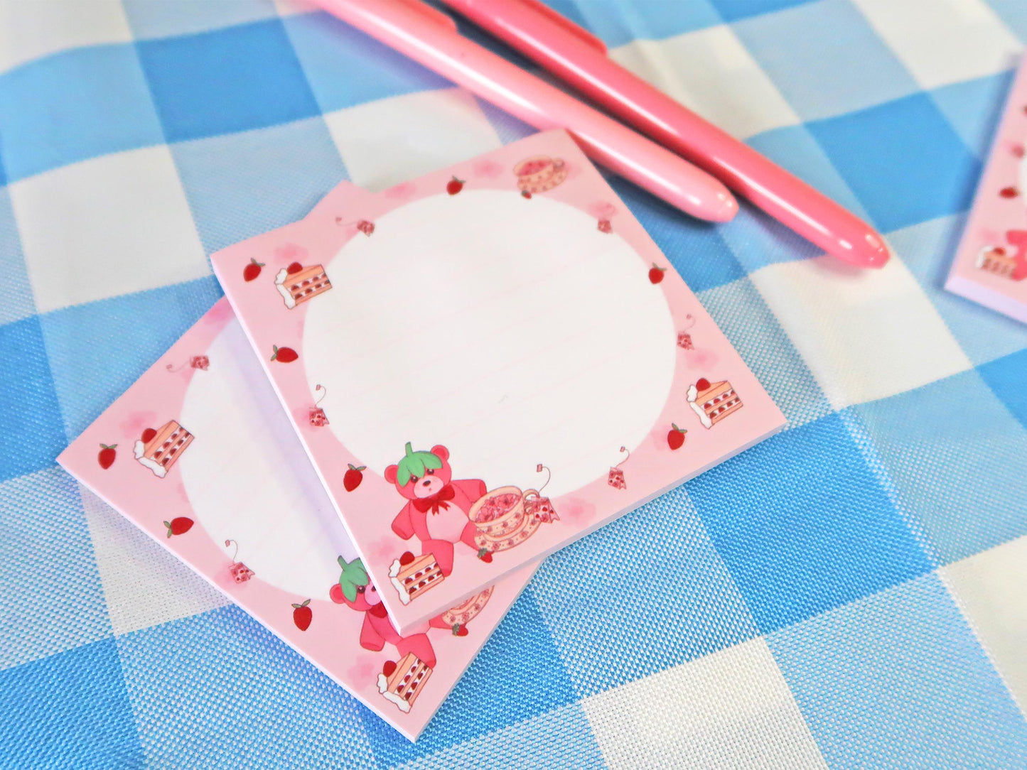 Strawberry Tea Party Sticky Notes