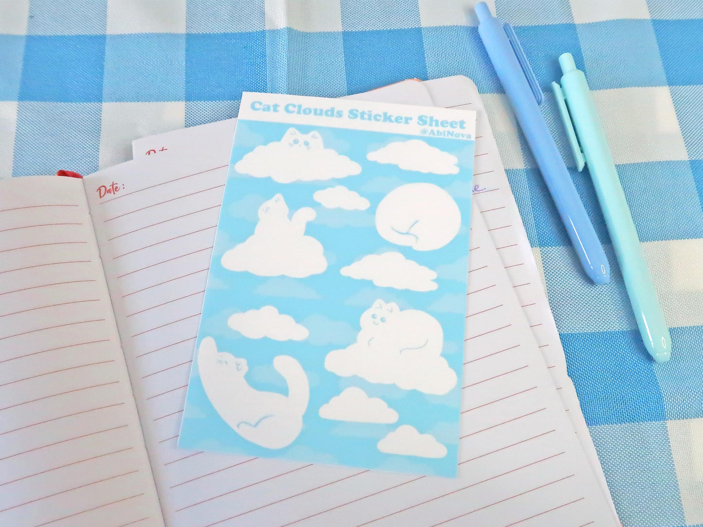 Cat Clouds Sticker Sheet
