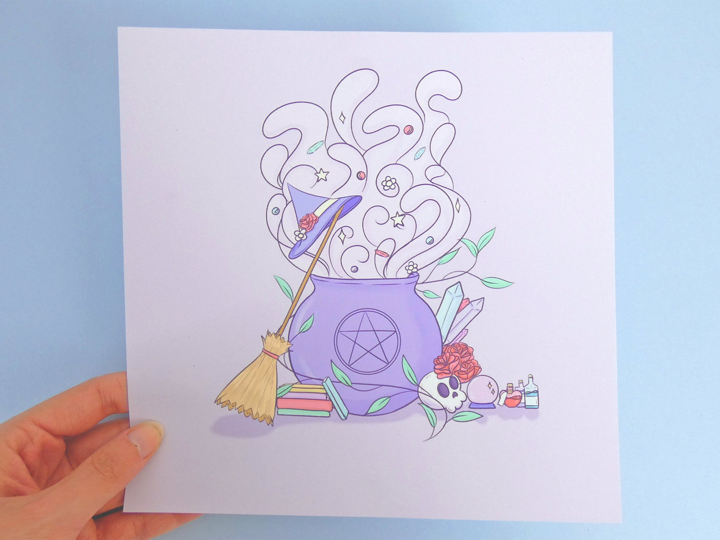 Pastel Witch Art Print