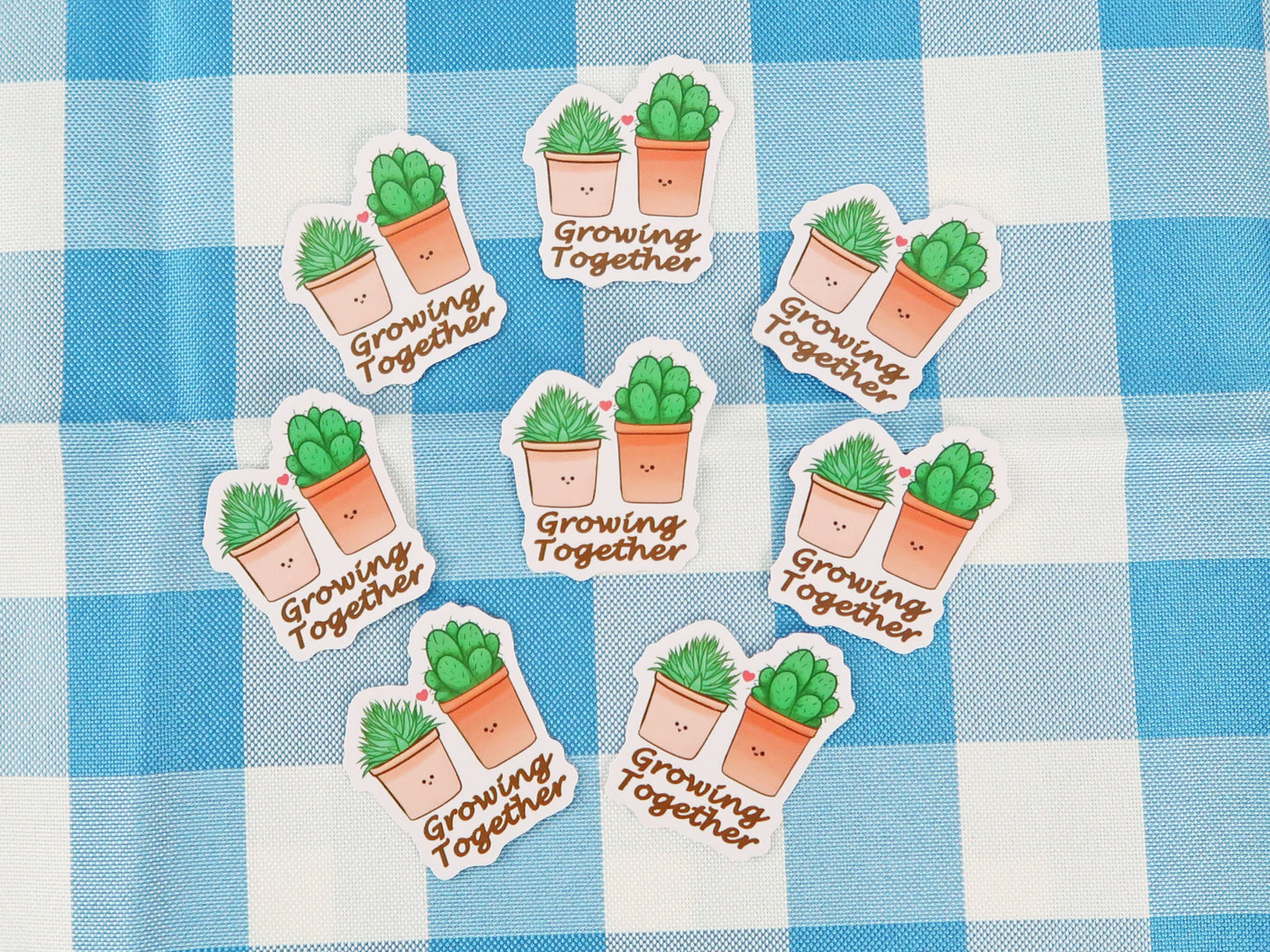 Growing together Sticker