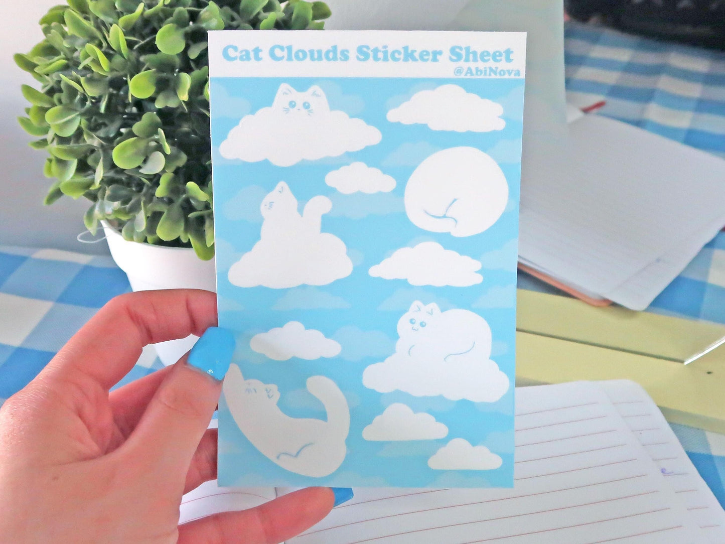 Cat Clouds Sticker Sheet