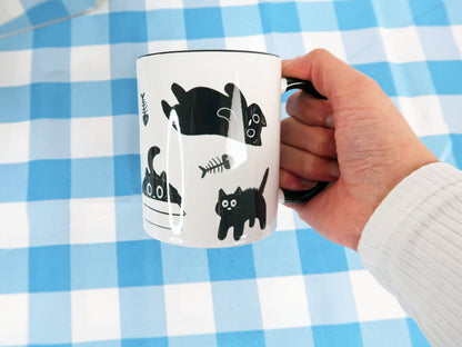 Cute Black Cat Mug