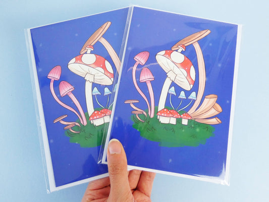 Mushroom Greetings Card