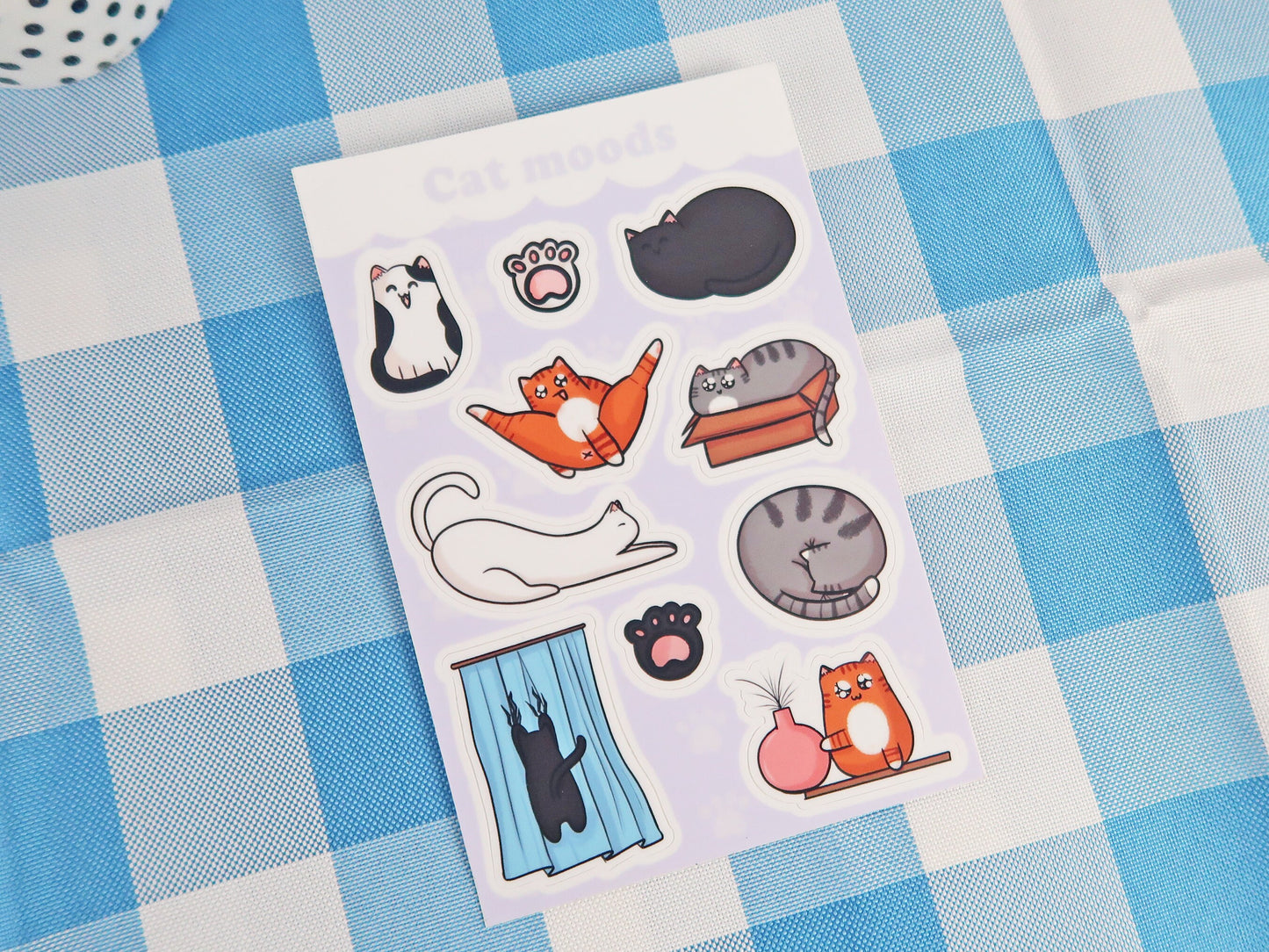 Cat Moods Sticker Sheet