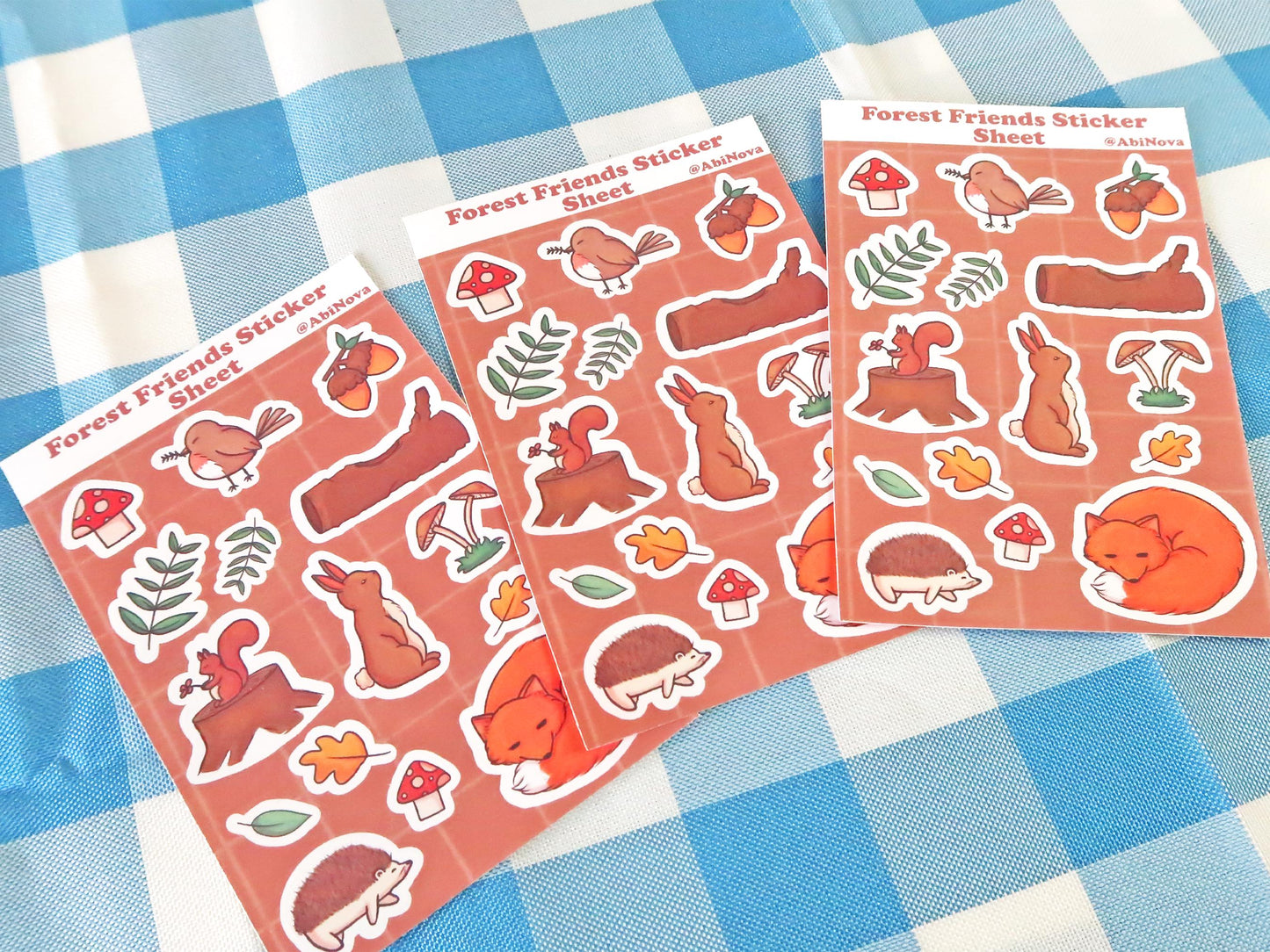 Woodland Critters Sticker Sheet