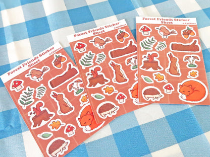 Woodland Critters Sticker Sheet