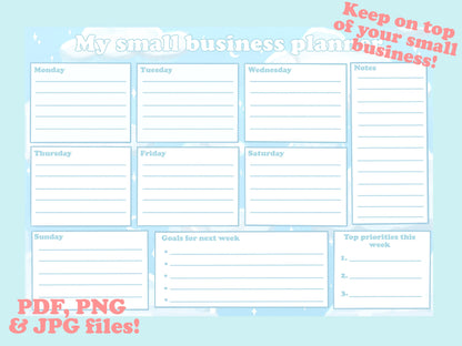 Small Business Planner Digital Download