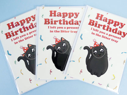 Funny Cat Birthday Card