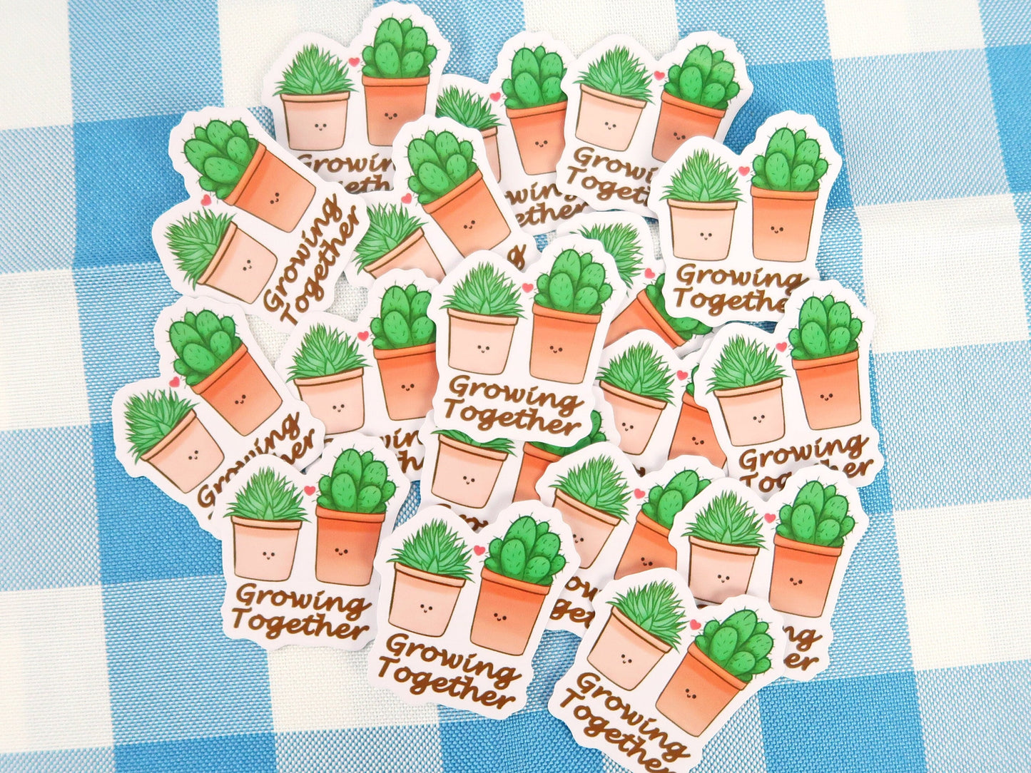 Growing together Sticker
