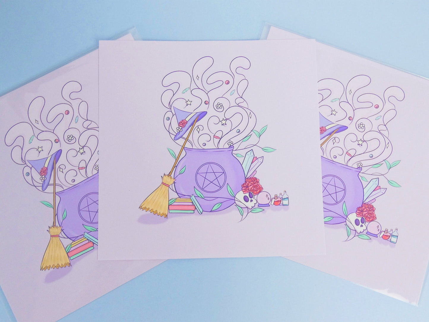 Pastel Witch Art Print