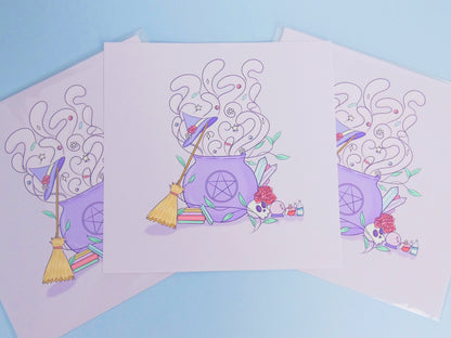 Pastel Witch Art Print