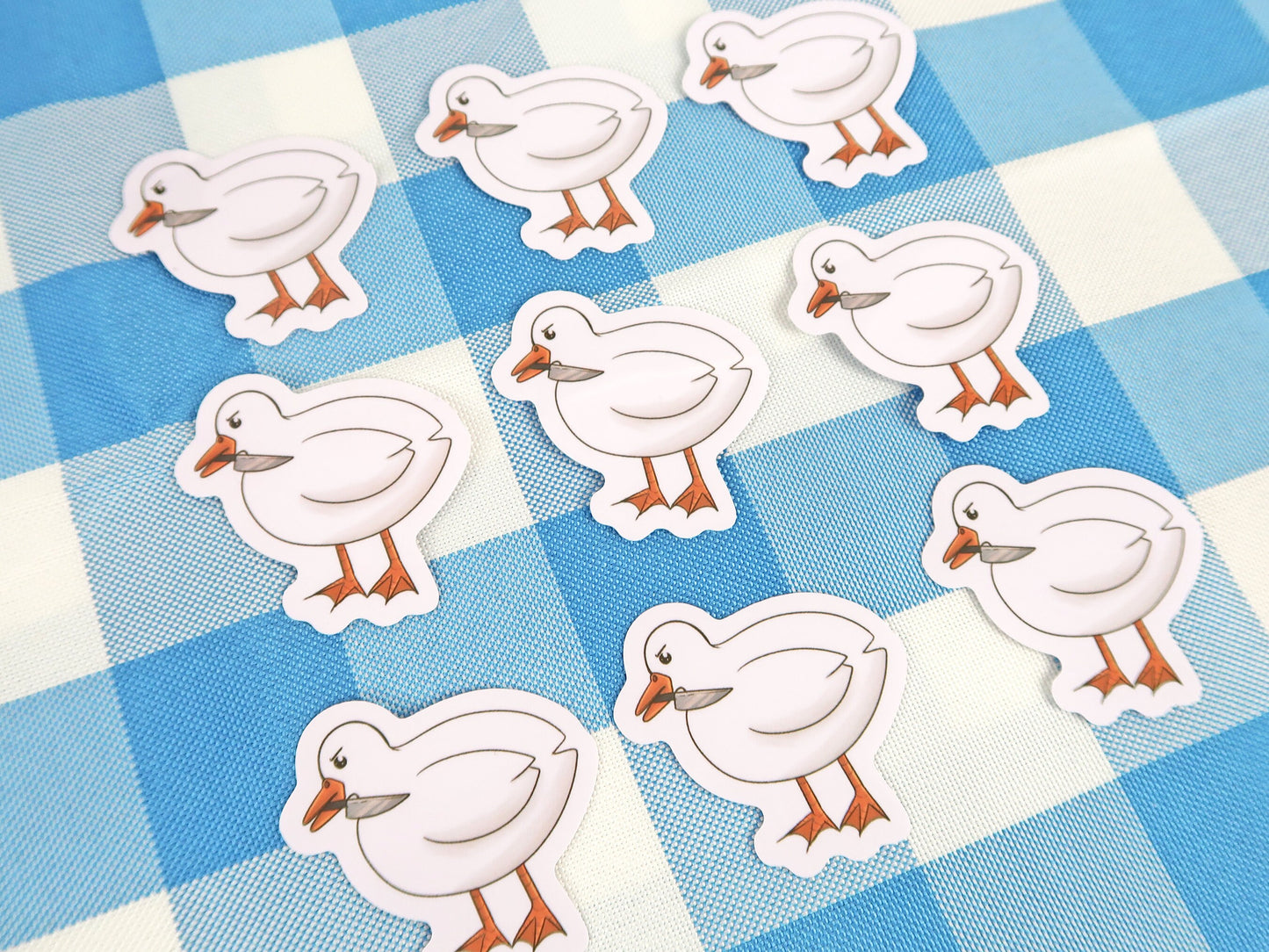 Angry Knife Duck Sticker