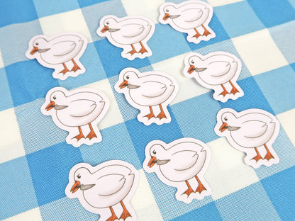 Angry Knife Duck Sticker