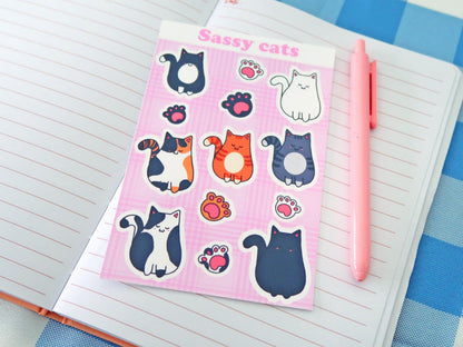 Sassy Cat Sticker Sheets