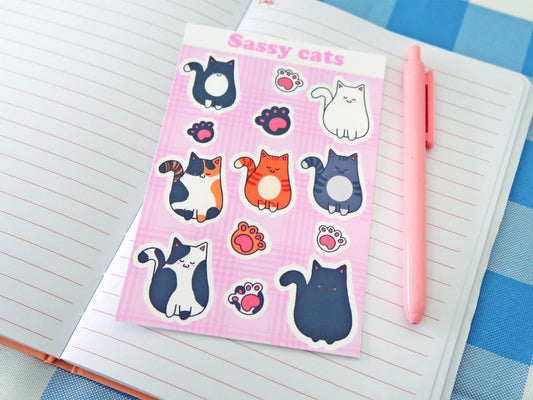 Sassy Cat Sticker Sheets