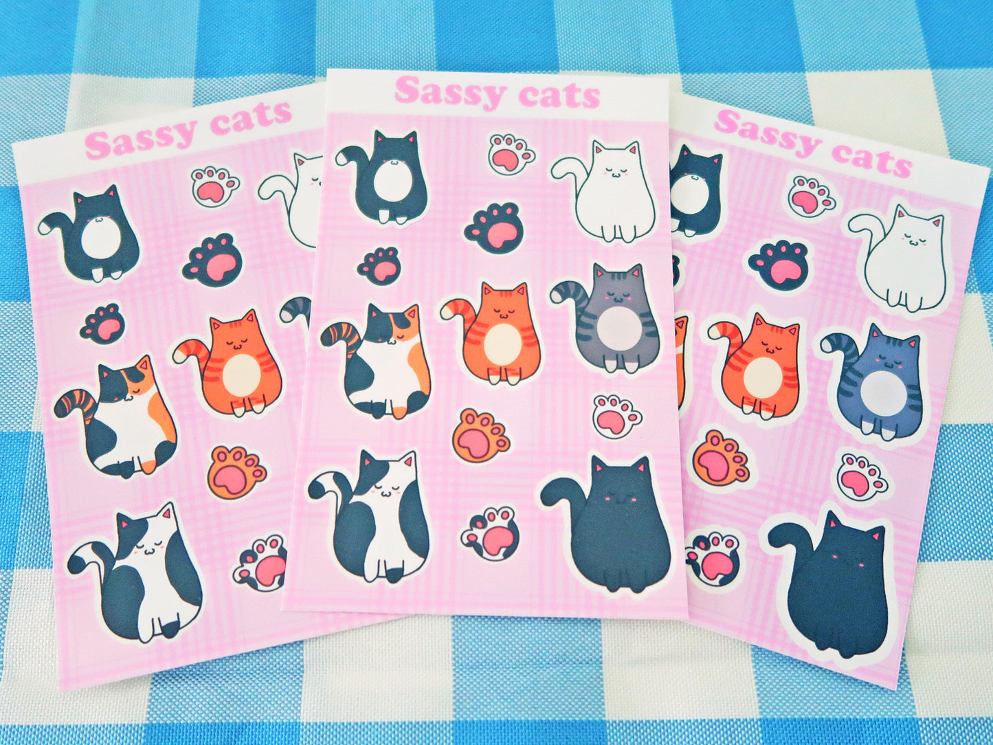 Sassy Cat Sticker Sheets