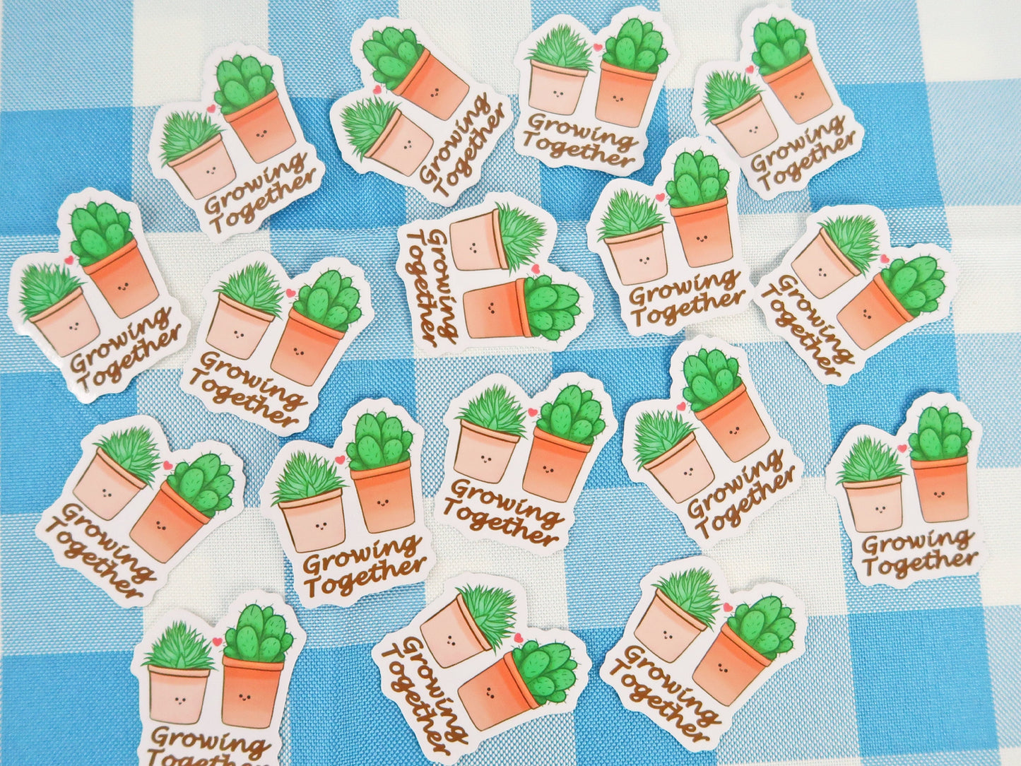 Growing together Sticker