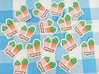 Growing together Sticker
