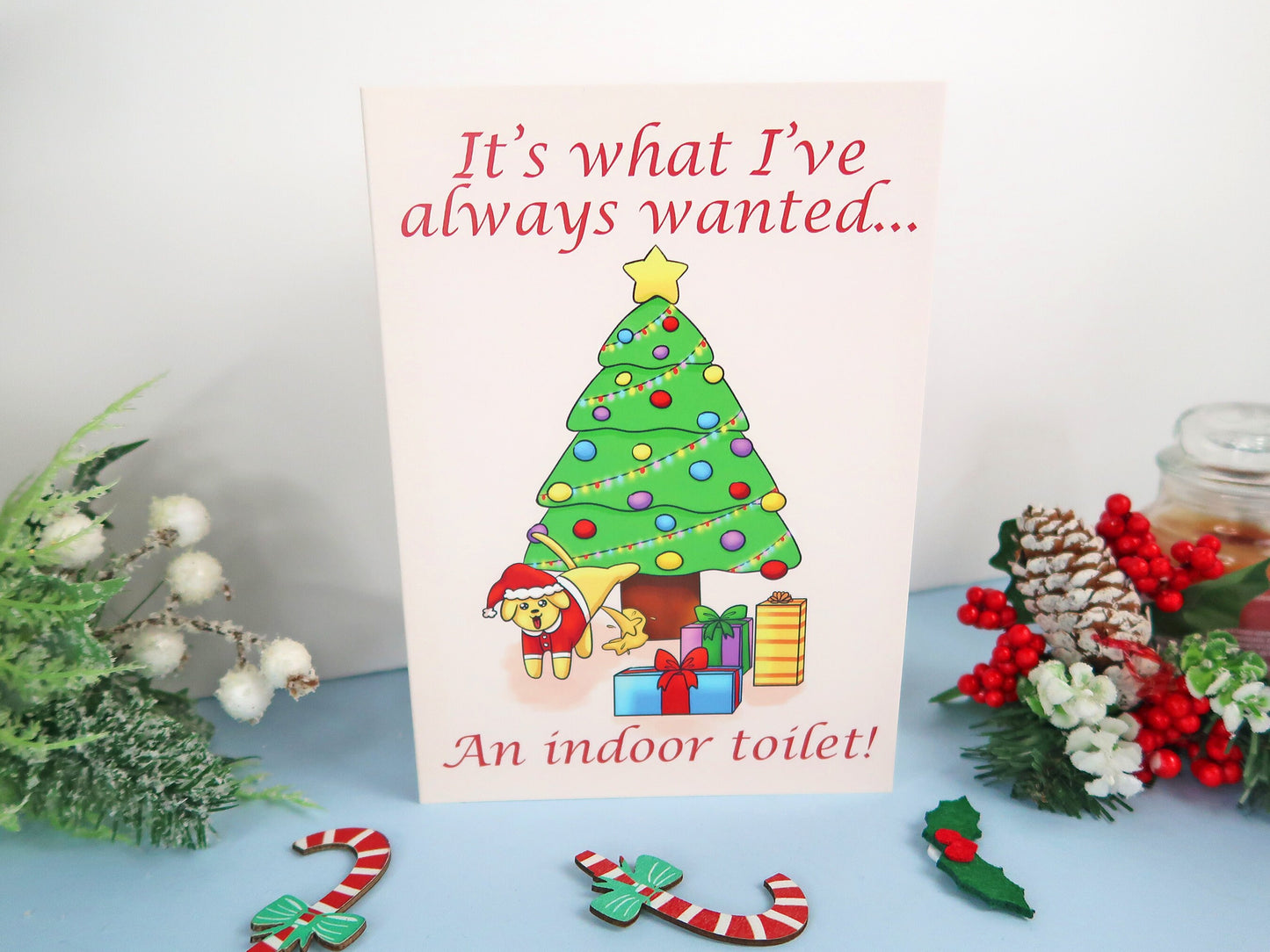 Funny Dog Christmas Card