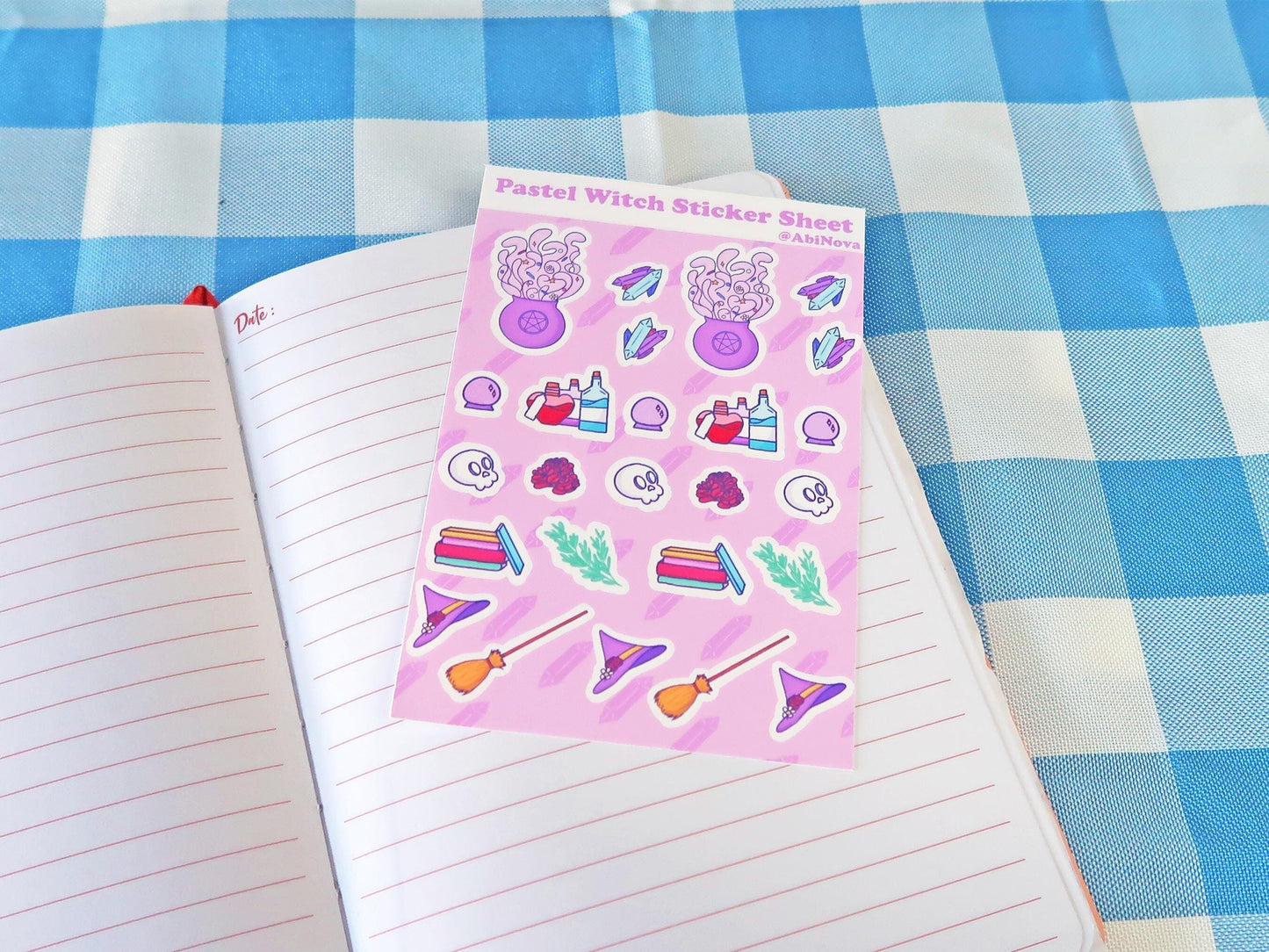Pastel Witch Sticker Sheet
