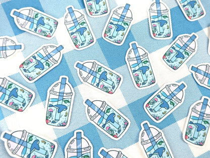 Ocean Boba Die Cut Sticker