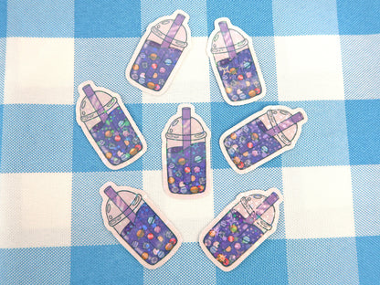 Holographic Space Boba Sticker