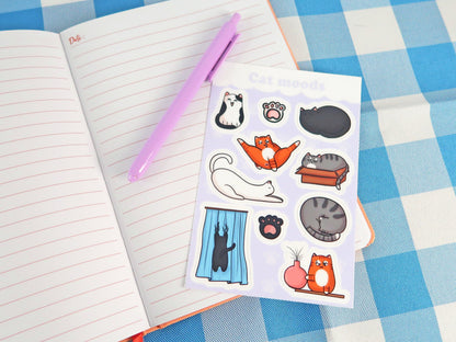 Cat Moods Sticker Sheet