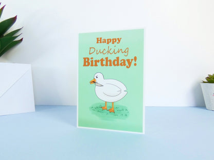 Funny Duck Birthday Card