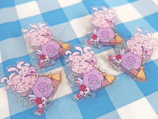 Pastel Witch Acrylic Clip