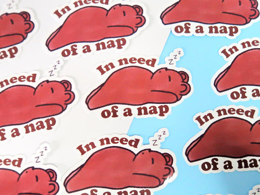 In Need Of A Nap Sticker
