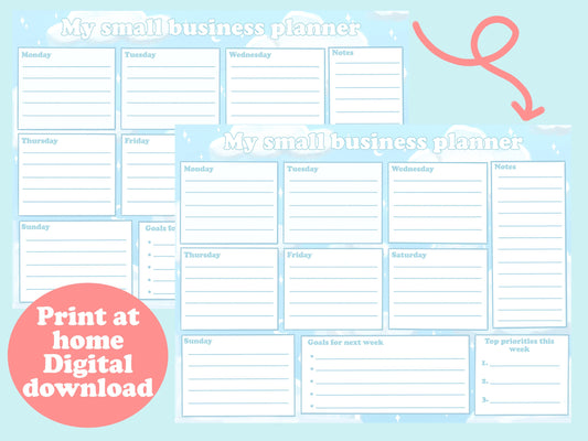 Small Business Planner Digital Download