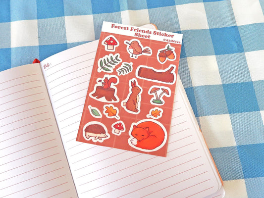Woodland Critters Sticker Sheet