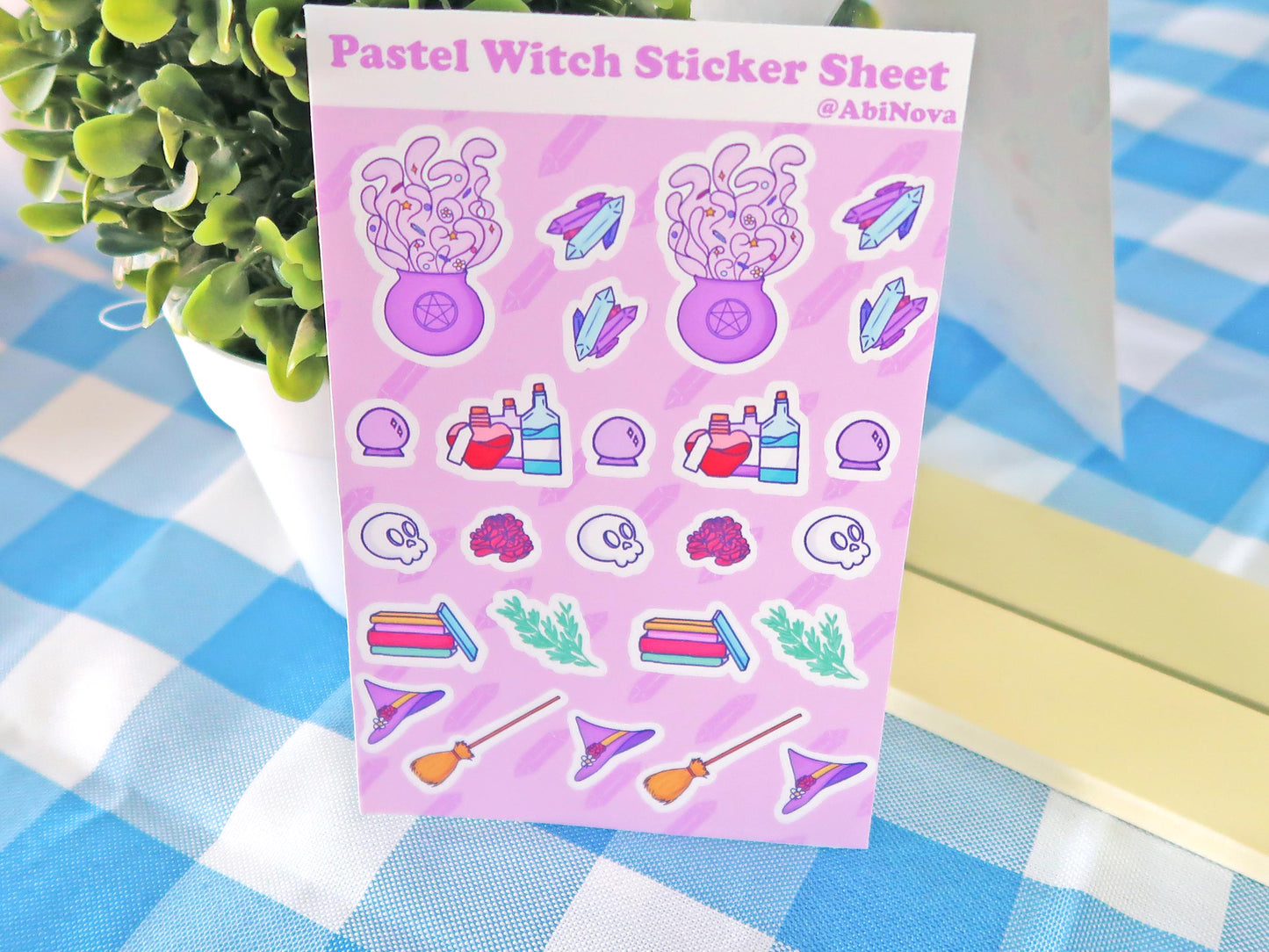 Pastel Witch Sticker Sheet
