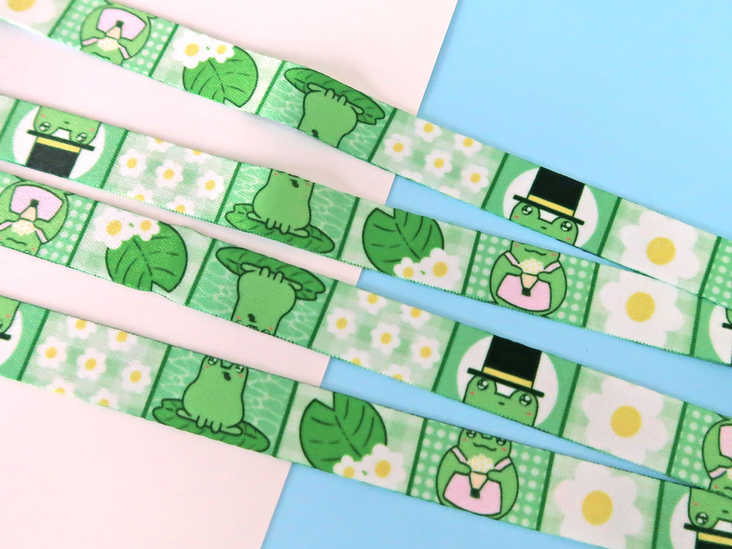 Flowers & Frogs Lanyard