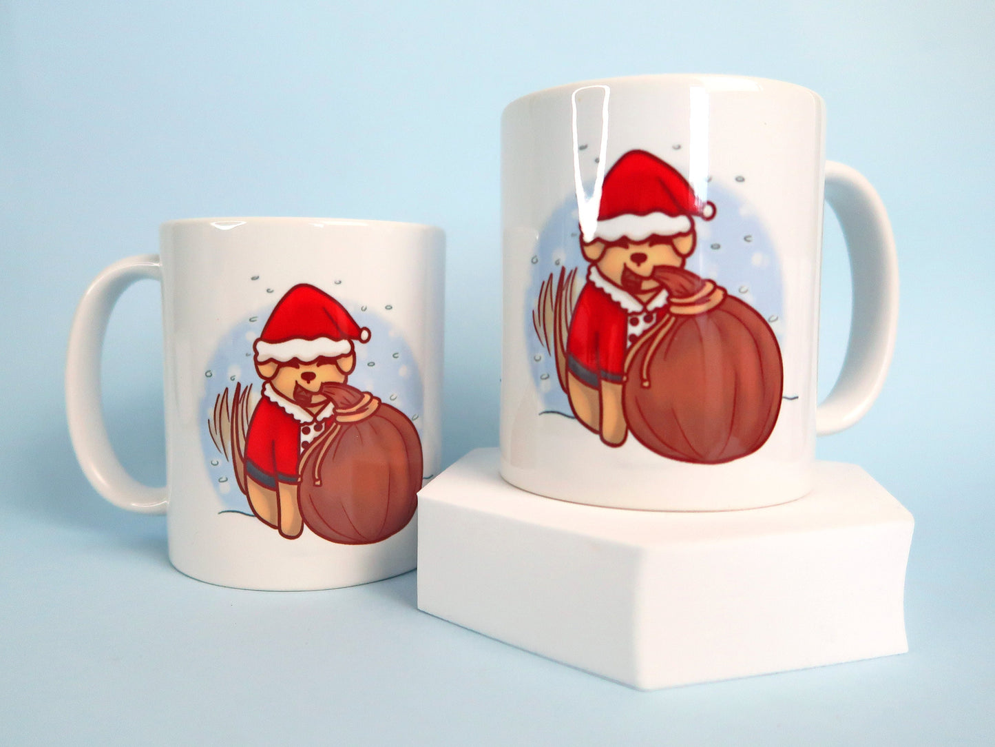 Santa Dog Mug
