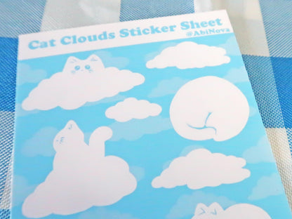Cat Clouds Sticker Sheet
