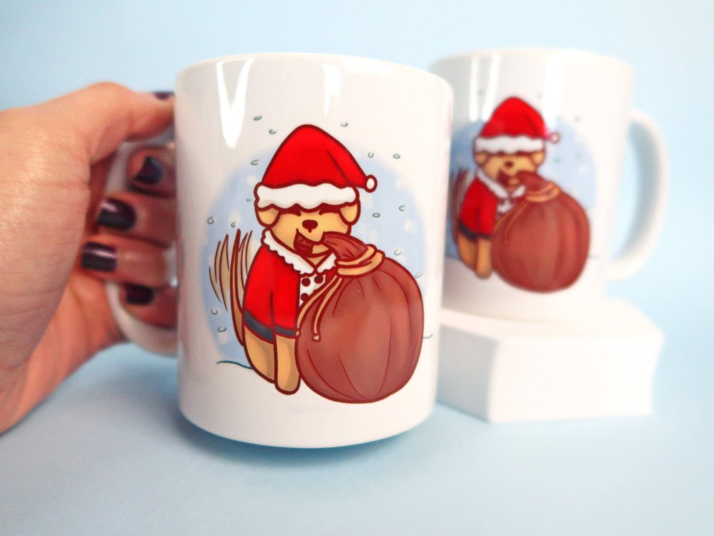 Santa Dog Mug