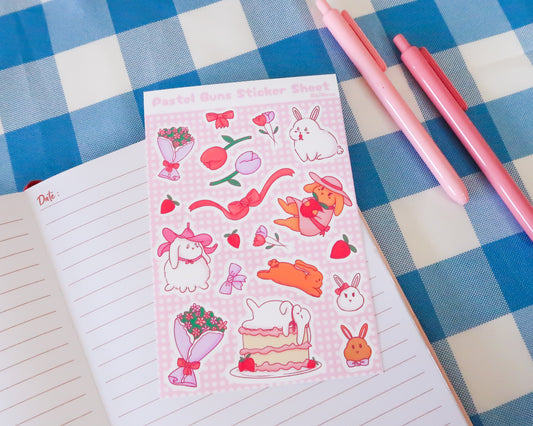 Pastel Bunny Sticker Sheets