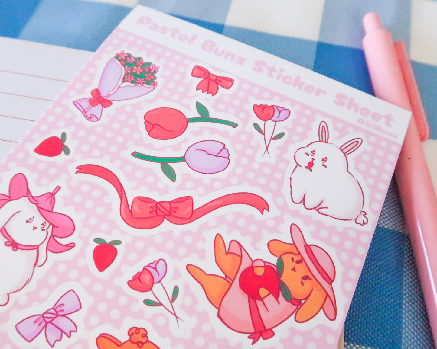 Pastel Bunny Sticker Sheets