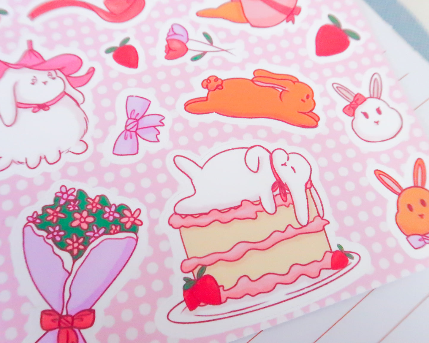 Pastel Bunny Sticker Sheets