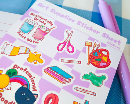 Art & Crafts Sticker Sheet