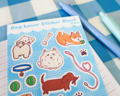 Cute Dog Sticker Sheet